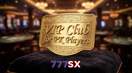 Main screen of 777SX vip page for PK players